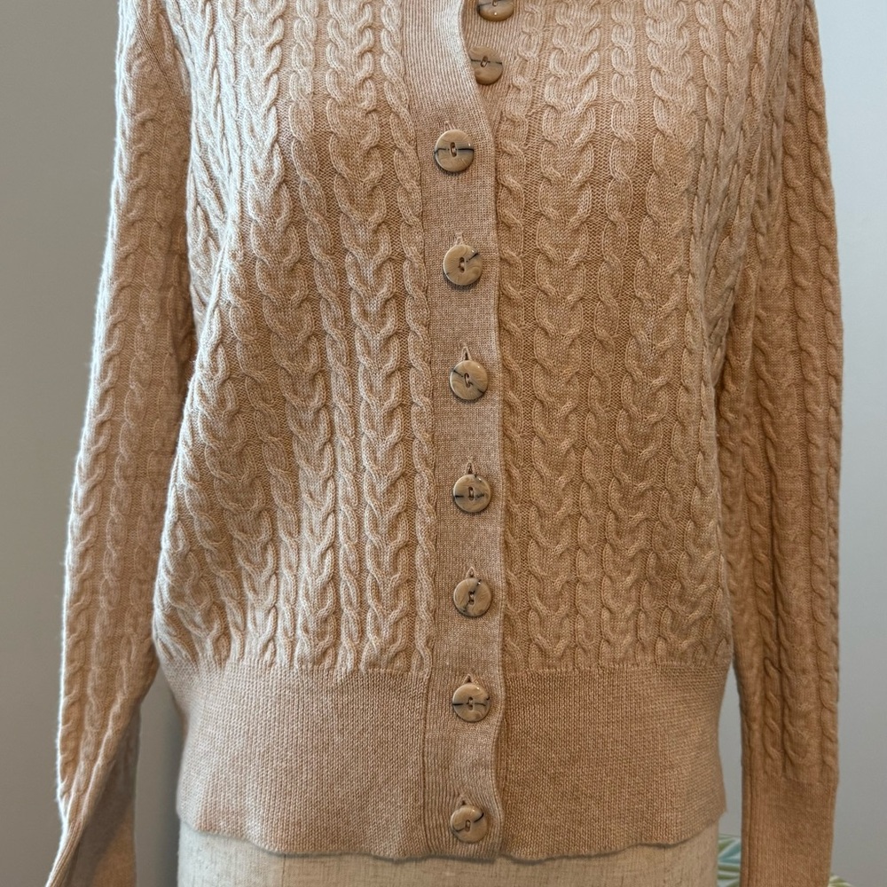 Spartina 449 Toni Cardigan Oat - Picture 2 of 7